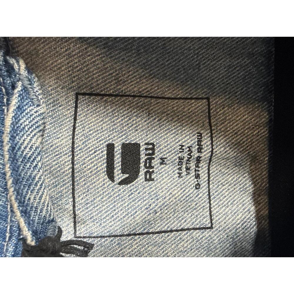 NWT G-Star RAW Oversized Denim Jacket Women’s Sun Faded Air Force Blue Size M - Picture 7 of 7
